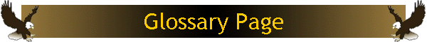 Glossary Page