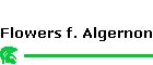 Flowers f. Algernon